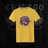 Men's Raptors Fresh Logo Yellow Short Sleeve T-Shirt FengYun,baseball caps,new era cap wholesale,wholesale hats